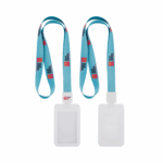 Full Colour 20mm Lanyard with Retractable ID Holder - White, 1 Side Print Reel (IDH101-WHI-R1_EZI)