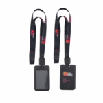 Full Colour 20mm Lanyard with Breakaway and Retractable ID Holder - Black, 1 Side Print Holder (IDH102-BLK-H1_EZI)