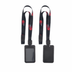Full Colour 20mm Lanyard with Breakaway and Retractable ID Holder - Black, Unbranded (IDH102-BLK-NB_EZI)