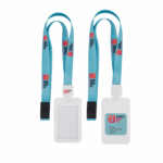 Full Colour 20mm Lanyard with Breakaway and Retractable ID Holder - White, 1 Side Print Reel (IDH102-WHI-R1_EZI)