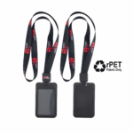 Full Colour 20mm Eco Lanyard with Retractable ID Holder - Black, 1 Side Print Reel (IDH103-BLK-R1_EZI)
