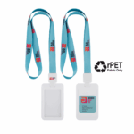 Full Colour 20mm Eco Lanyard with Retractable ID Holder - White, 1 Side Print Reel and Holder (IDH103-WHI-R1H1_EZI)