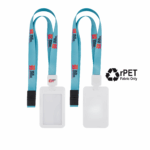 Full Colour 20mm Eco Lanyard with Breakaway and Retractable ID Holder - White, 1 Side Print Reel (IDH104-WHI-R1_EZI)