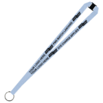 Aquarius Ribbed Lanyard Budget Screen Printed 1 Colour 1 Side Keyring and Breakaway - 15mm Polyester, PMS Colour Matched (LABKRBA-15-PMS_EZI)