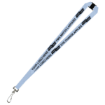 Aquarius Ribbed Lanyard Budget Screen Printed 1 Colour 1 Side Swivel Hook and Breakaway - 15mm Polyester, PMS Colour Matched (LABSHBA-15-PMS_EZI)