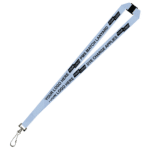 Aquarius Ribbed Lanyard Budget Screen Printed 1 Colour 1 Side Swivel Hook and Breakaway - 20mm Polyester, PMS Colour Matched (LABSHBA-20-PMS_EZI)