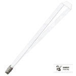 Bamboo Plain Lanyard with Alligator Clip - 15mm 100% Bamboo, White (LBAC-15B-WHI_EZI)