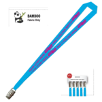 Bamboo Ribbed Lanyard Screen Printed 15mm - Alligator, Process Blue (LBAM15-AC-PBLU_EZI)