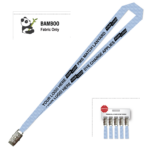 Bamboo Ribbed Lanyard Screen Printed 15mm - Alligator, PMS Colour Matched (LBAM15-AC-PMS_EZI)