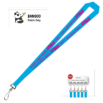 Bamboo Ribbed Lanyard Screen Printed 15mm - Swivel Hook, Process Blue (LBAM15-SH-PBLU_EZI)