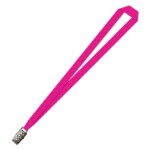 Gemini Plain Lanyard with Alligator Clip - 15mm Polyester, Pink (LGAC-15-PIN_EZI)