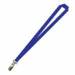 Gemini Plain Lanyard with Alligator Clip - 20mm Polyester, Royal Blue (LGAC-20-BLU_EZI)