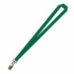 Gemini Plain Lanyard with Alligator Clip - 20mm Polyester, Green (LGAC-20-GRN_EZI)