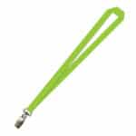 Gemini Plain Lanyard with Alligator Clip - 20mm Polyester, Lime (LGAC-20-LIME_EZI)