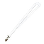Gemini Plain Lanyard with Alligator Clip - 20mm Polyester, White (LGAC-20-WHI_EZI)