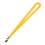 Gemini Plain Lanyard with Alligator Clip - 20mm Polyester, Yellow (LGAC-20-YEL_EZI)
