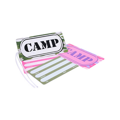 Luggage Tag Hard Plastic with name panel on reverse (TC603_EZI)