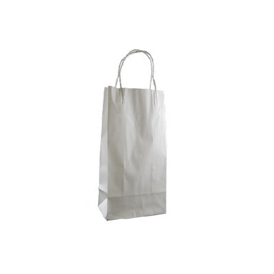 Junior Standard White Kraft Paper Bag Printed