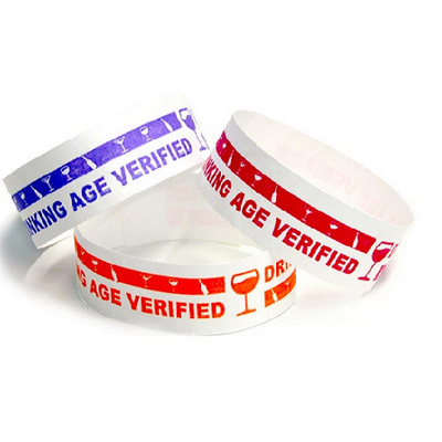 Tyvek Eziband Wristband - Drinking Age Verified