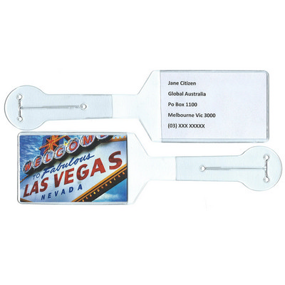Flexible PVC Fully Produced Luggage Tag Clear (NCH050FP_EZI)