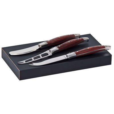 Bordeaux Cheese Knife 3 pcs Set