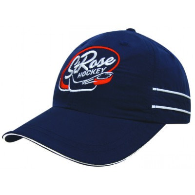 Microfibre cap w/piping & sandwich