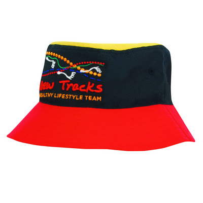 Tri Colour Breathable P/T Bucket Hat