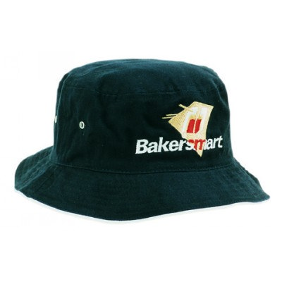 Bucket Hat with sandwich trim Brushed Heavy Sports Twill  no sandwich  