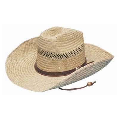 Cowboy Straw with leather band