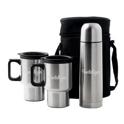 Car MugVacuum Flask Set (D355_PB)
