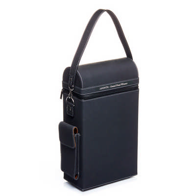 Sueded Leatherette Double Bottle Wine Case (EX229_PB)