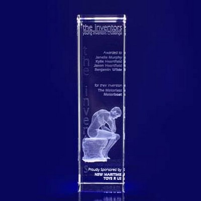 3D Crystal Award - Bar