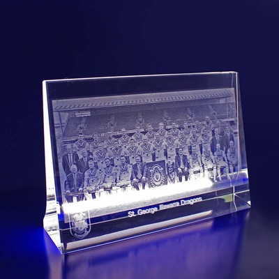 3D Crystal Award - 2D Photo Crystal