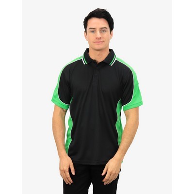 BSP15 Polo Shirts - Black-Emerald-White