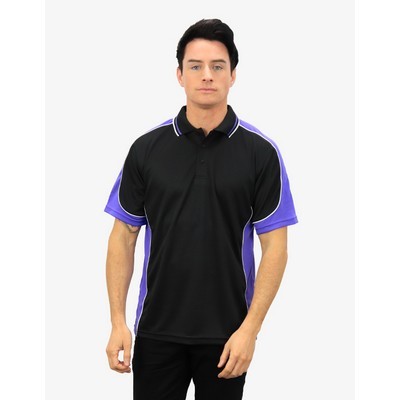 BSP15 Polo Shirts - Black-Purple-White