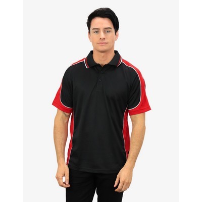 BSP15 Polo Shirts - Black-Red-White