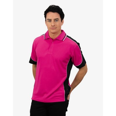 BSP15 Polo Shirts - Hotpink-Black-White