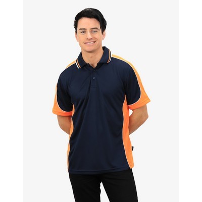 BSP15 Polo Shirts - Navy-Orange-White