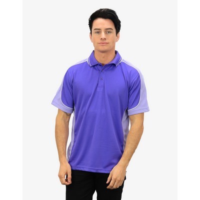 BSP15 Polo Shirts - Purple-Lavendar-White