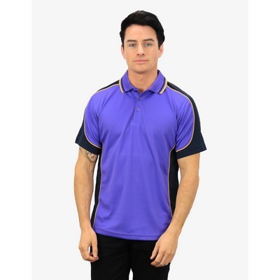 BSP15 Polo Shirts - Purple-Navy-Gold