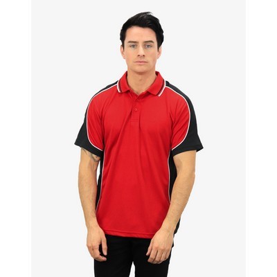 BSP15 Polo Shirts - Red-Black-White
