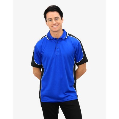 BSP15 Polo Shirts - Royal-Black-White