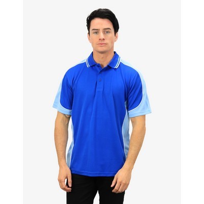 BSP15 Polo Shirts - Royal-Sky-White