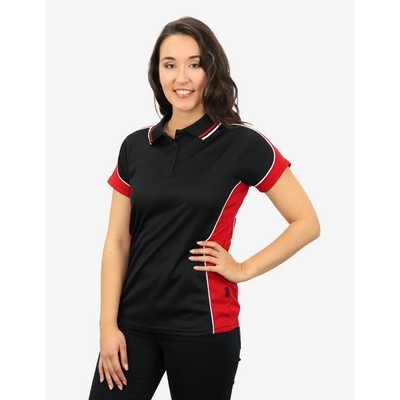BSP15L Polo Shirts - Black-Red-White