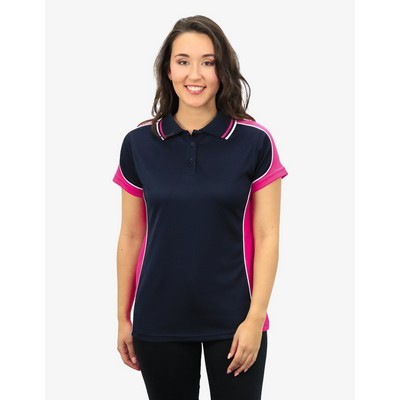 BSP15L Polo Shirts - Navy-Hotpink-White