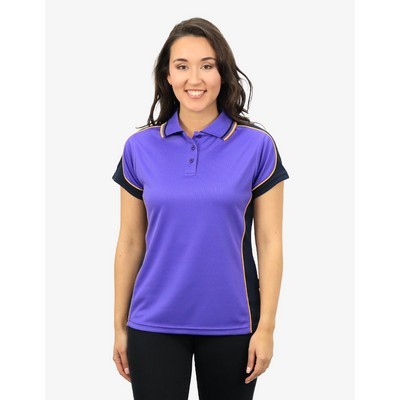 BSP15L Polo Shirts - Purple-Navy-Gold