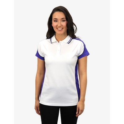 BSP15L Polo Shirts - White-Purple-Black