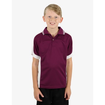 BSP16K Polo Shirts - Burgundy-White-White