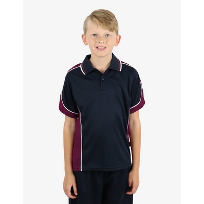 BSP16K Polo Shirts - Navy-Burgundy-White