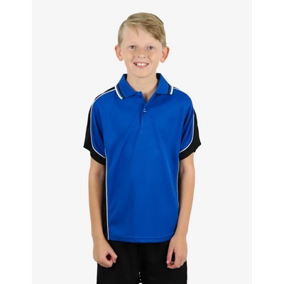 BSP16K Polo Shirts - Royal-Black-White